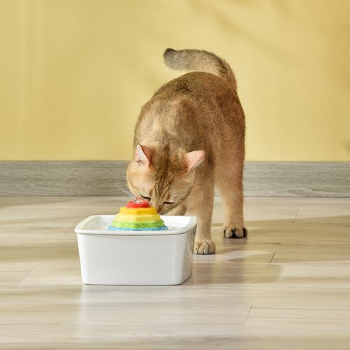 YES4PETS Ceramic Pet Water Fountain - Dog & Cat Feeder Bowl - PetServo