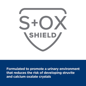 S+OX Shield logo with text on a white background