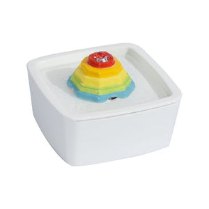 YES4PETS Ceramic Pet Water Fountain - Dog & Cat Feeder Bowl - PetServo