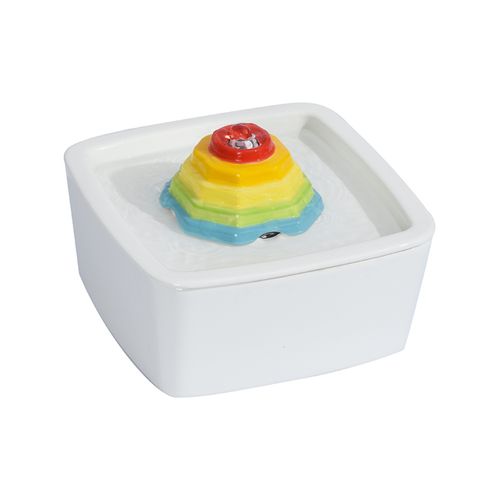 YES4PETS Ceramic Pet Water Fountain - Dog & Cat Feeder Bowl - PetServo