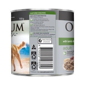 Optimum - Adult With Lamb & Rice Wet Dog Food 700g - Petservo