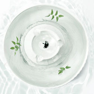 YES4PETS Ceramic Electric Pet Water Fountain - 27x27x16cm - PetServo