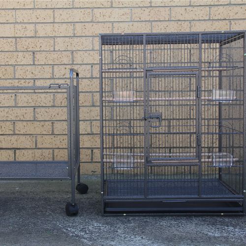 YES4PETS - 135cm Bird Cage with Perch & Wheels - Pet Servo