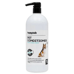Happy Tails - 1L Coconut and Vanilla Scented Pet Conditioner at Pet Servo