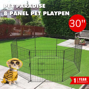 Advwin - Pet Playpen Dog Dence Exercise Pen 8 Panel 30 inch - petservo