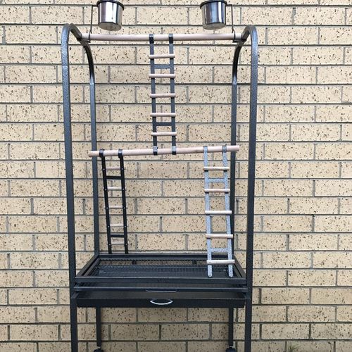 YES4PETS - 140cm Bird Play Stand Gym with Ladder - Pet Servo