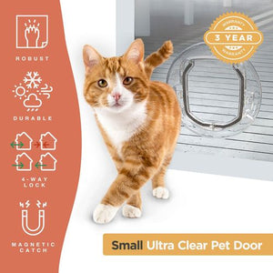 Hakuna Pets - Ultra Clear Pet Door - Small - petservo-1