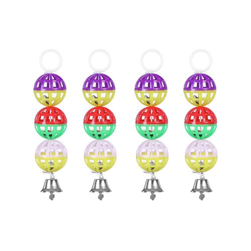 Paws and Claws - Ball And Bell Bird Toy 16X4.5cm Assorted - 4PK