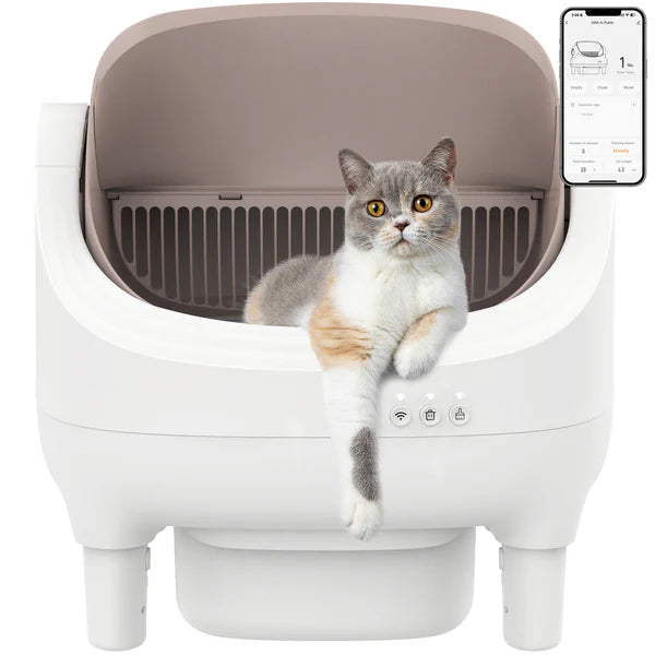 Advwin - Open Top Automatic Self Cleaning Cat Litter Box