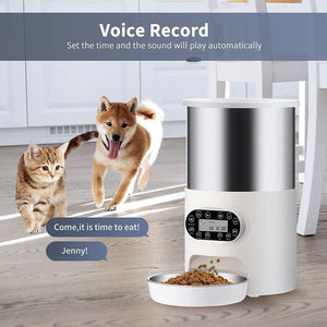 YES4PETS Electric Automatic Pet Feeder 3L for Dogs & Cats - PetServo-3