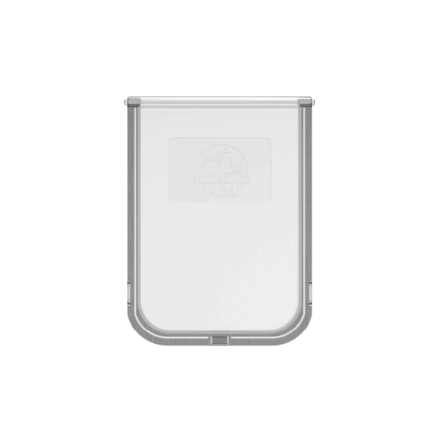 A white plastic replacement flap for a Hakuna Pets Super Tough Pet Door, displayed against a plain background.