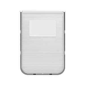 A white plastic replacement flap for a Hakuna Pets Super Tough Pet Door, displayed against a plain background.