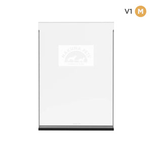 White electronic device with a logo on a white background