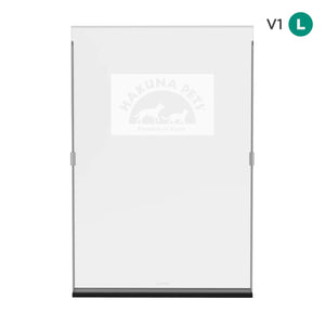 Whiteboard with a logo on a white background