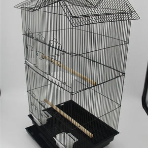 YES4PETS 4x Medium Bird Cage Parrot Budgie Aviary with Perch PetServo