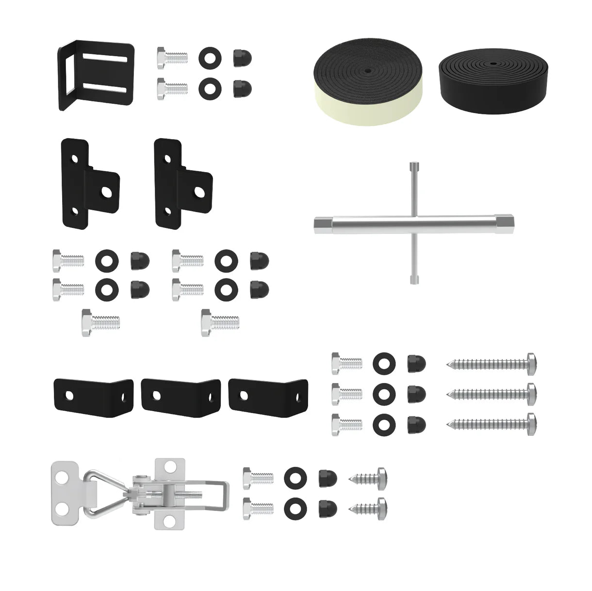 Hakuna Pets - Glass Patio Pet Door - Parts Pack