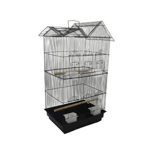 YES4PETS 4x Medium Bird Cage Parrot Budgie Aviary with Perch PetServo