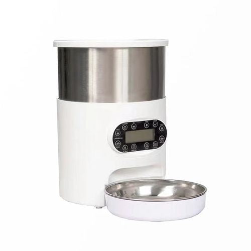 YES4PETS Electric Automatic Pet Feeder 4.5L Stainless Steel - PetServo