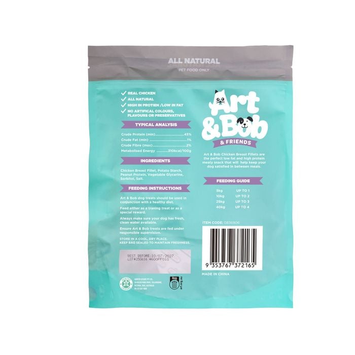 Art & Bob - Chicken Breast Dog Treat 500g