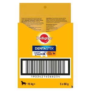 Pedigree Dentastix Chewy Chunx Treats Maxi Smoky Chicken at Pet Servo-1