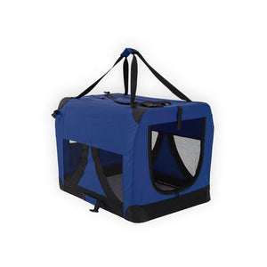 Shop Paw Mate - Portable Soft Dog Cage Crate Carrier - Blue L - petservo