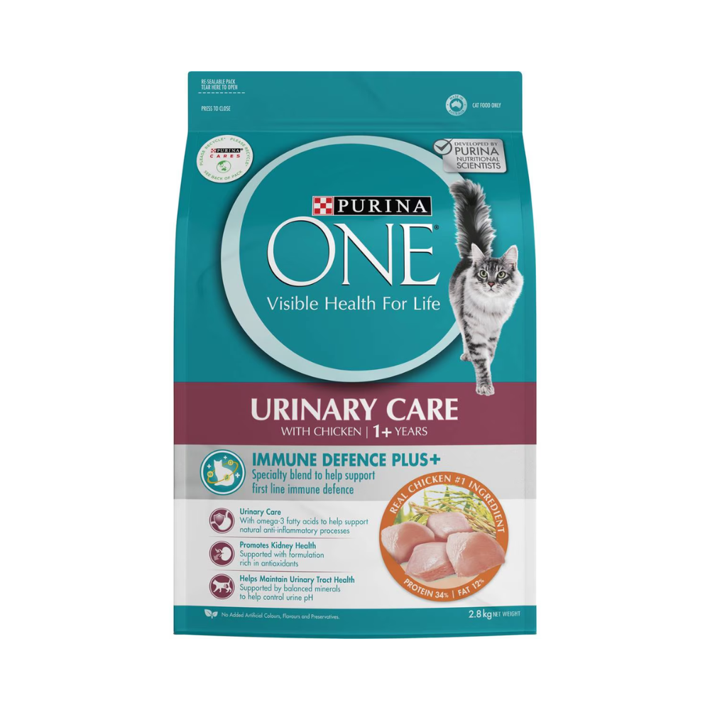 Purina One - Urinary Care With Chicken 1+ Years Dry Cat Food 2.8kg - Petservo