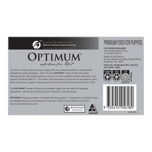 Optimum - Puppy Wet Dog Food With Chicken, Rice & Vegetables 100g X 6 Pack - Petservo