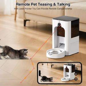 Shop Advwin - 5L Automatic Camera Pet Feeder with Laser Teaser - Pet Servo