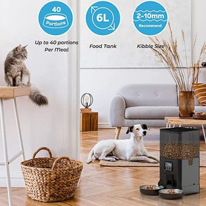 YES4PETS 6L Automatic Digital Pet Dog Cat Feeder Bowl Dispenser