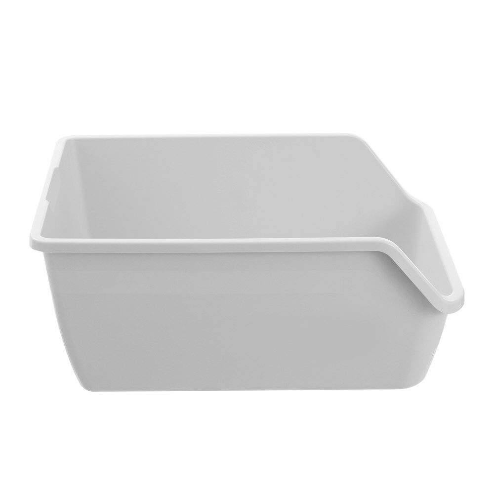 White plastic container with a handle on a white background at Pet Servo