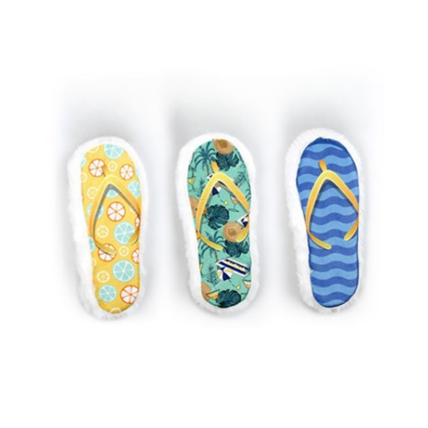 Yes4pets - 3 x Pet Puppy Dog Toy Play Plush Thong Toy Soft Squeaky 23 cm Toy