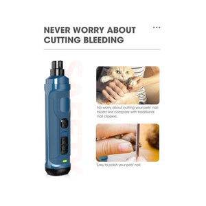 YES4PETS Electric Pet Nail Grinder Clipper Trimmer Quiet - PetServo-5