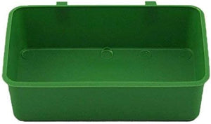 Green plastic tray with handles on a white background at Pet Servo