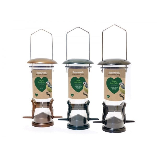 Rosewood - Garden Bird Deluxe Seed Feeder Small - Petservo