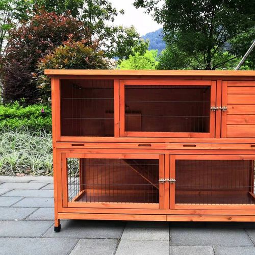 YES4PETS - 150 cm XXL Double Storey Rabbit Hutch Guinea Pig Ferret Cage Cat House - petservo