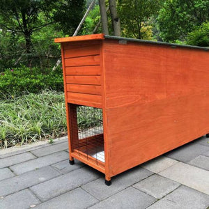 YES4PETS - 150 cm XXL Double Storey Rabbit Hutch Guinea Pig Ferret Cage Cat House - petservo-3
