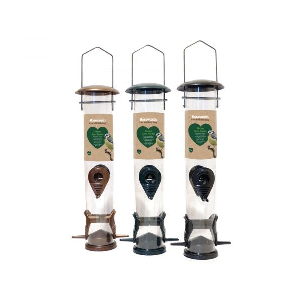 Rosewood - Garden Bird Deluxe Seed Feeder Large - Petservo