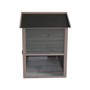 YES4PETS Grey Chicken Coop Rabbit Hutch Hen Chook House - Pet Servo-2