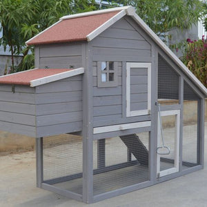 YES4PETS - Large Chicken Coop & Hutch - PetServo