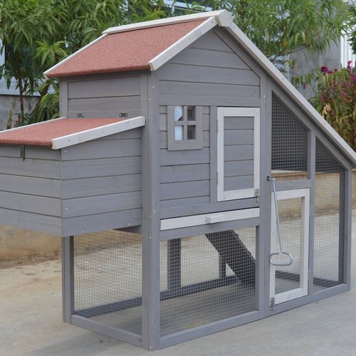 YES4PETS - Large Chicken Coop & Hutch - PetServo