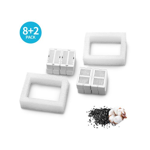 Yes4pets - 16 X Pet Dog Cat Fountain Filter Replacement Automatic Water Dispenser Compatible - petservo