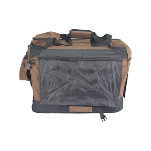 YES4PETS XXL Foldable Soft Dog Cat Crate Carrier - Brown - PetServo-1