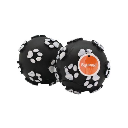 Paws and Claws - Paw Print Ball Vinyl 10cm Assorted - 2PK
