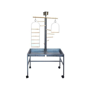 YES4PETS - Large Bird Playpen Cage with Ladder & Wheels - Pet Servo