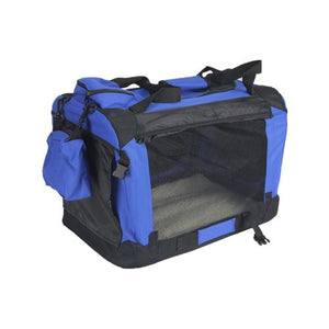 YES4PETS - XXL Foldable Soft Dog Cat Puppy Crate Carrier Blue_PetServo