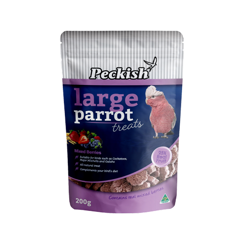 Peckish - Parrot Treats Mixed Berries - 200g Large - petservo