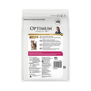 Optimum - Kitten 2-12 Months Dry Cat Food With Chicken 800g - Petservo