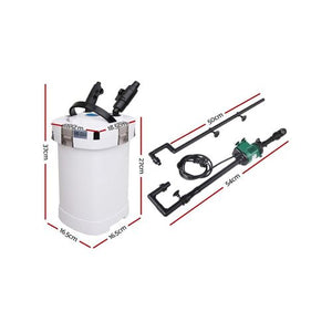 Yes4Pets - External Canister Aquarium Filter 1250L - Pet Servo