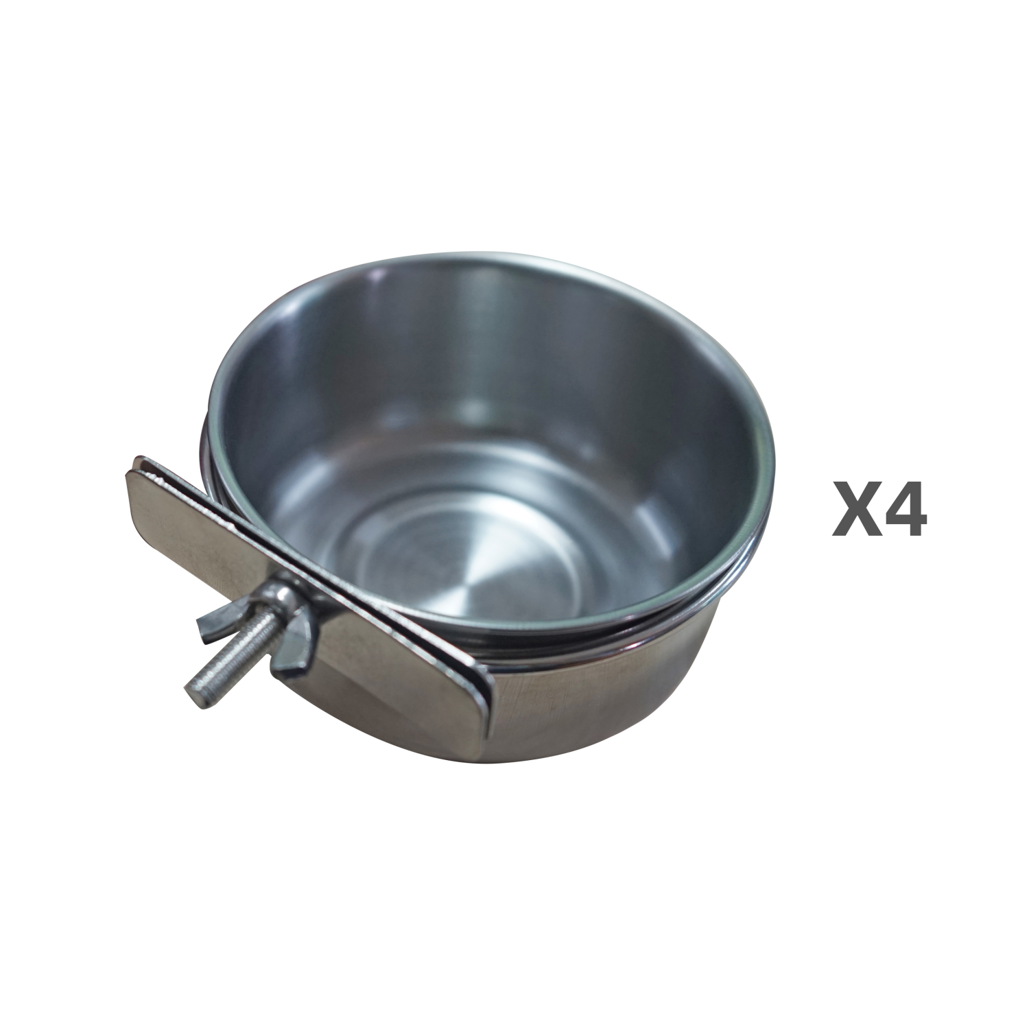 YES4PETS - 4 x Small Pet Rabbit Bird Parrot Dog Cat Water Food Bowl Feeder Chicken Poultry Coop Cup