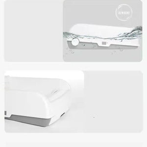 YES4PETS Large Cat Litter Tray Box with Scoop & Drawer White PetServo-3